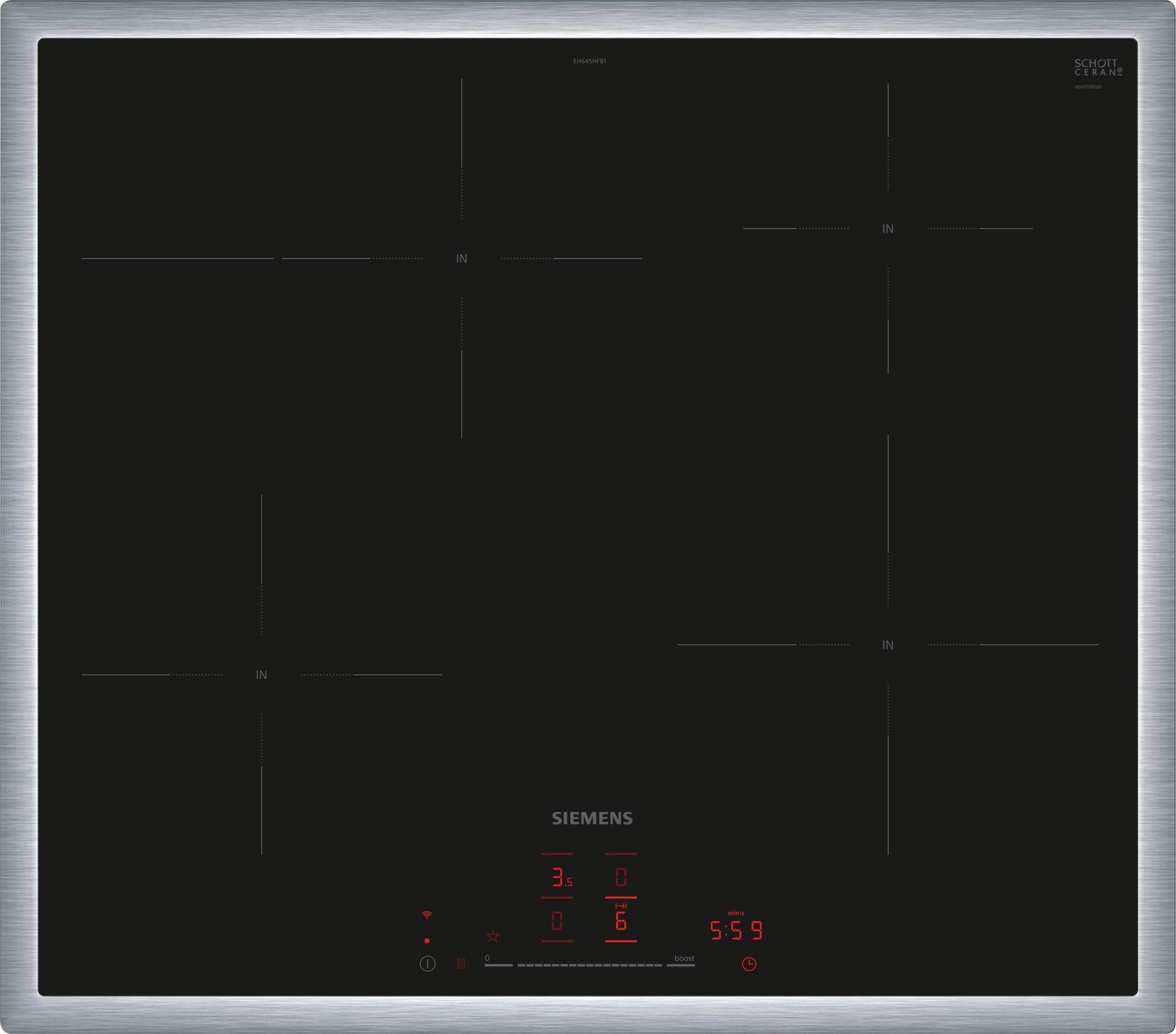 Siemens iQ300 EH645HFB1E Induction hob