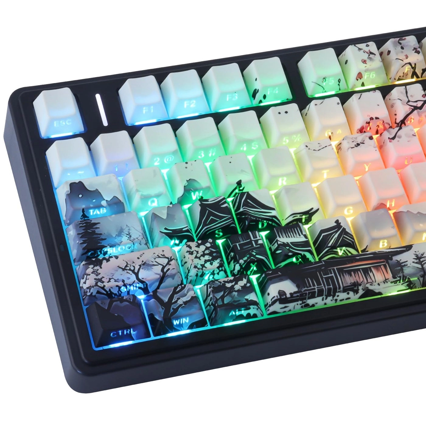 PBT Keycaps - Auxiliary, RF