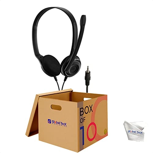 EDU 10 - Wired Headset 10 pack + Microfiber Cloth