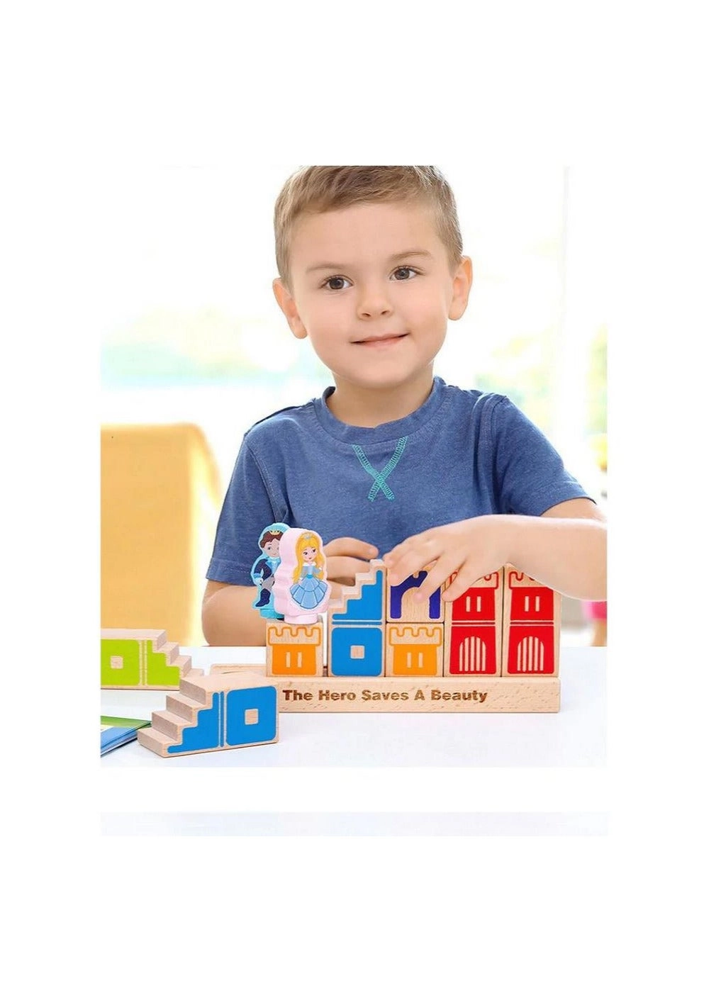 Hero Save Princess Preschool Puzzle Game - Wooden 3D 48 Challenges