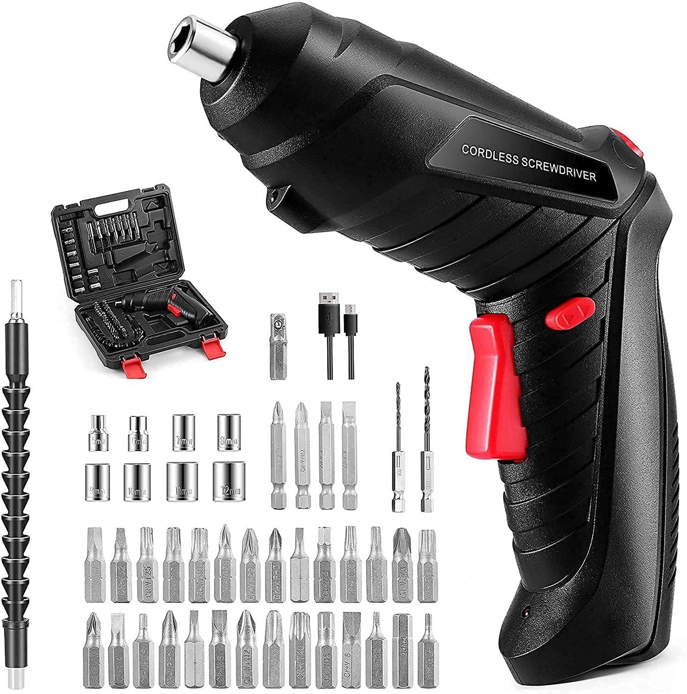 Delavala Electric Screwdriver - 47 in 1 Rotatable Cordless 42v Lithium Battery