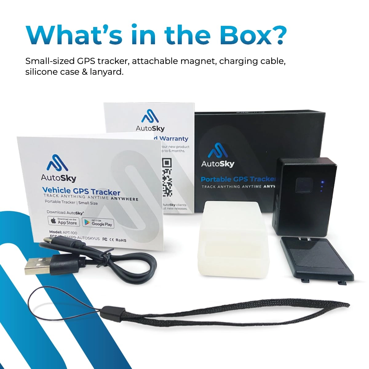 GPS Tracker - 4G LTE Real-Time Splashproof Built-in Magnet
