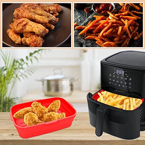 Foldable Air Fryer Liner - food-grade silicone 2Pcs
