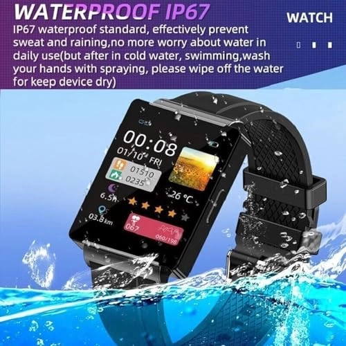 Smartwatch - 1.35" HD Blood Glucose 100+ Sports Modes