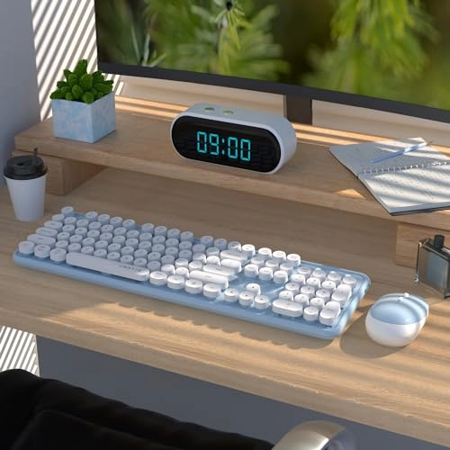 Colorful Computer Wireless Keyboard Mouse Combos - Wired/Wireless