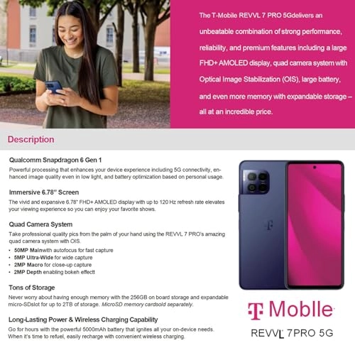 (Renewed) Revvl 7 Pro - 8GB 256GB