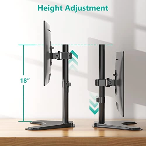 Gas Spring Desk Mount - 35 inch VESA 75 and 100