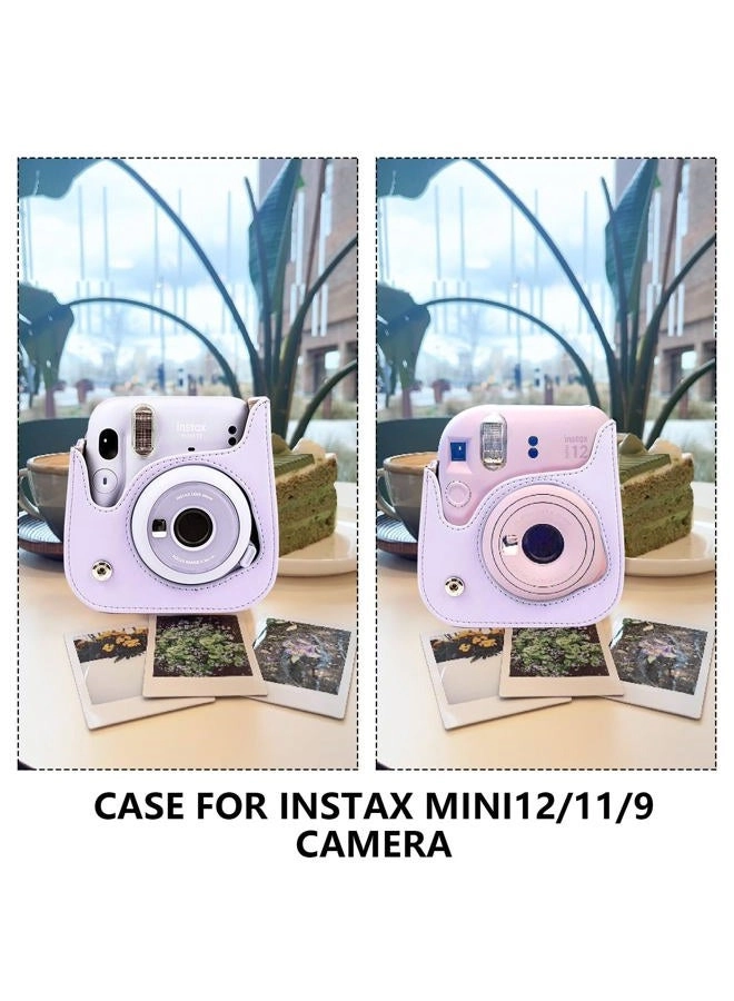 Camera Case - Shiny purple + Mini Photo Album + Selfie Lens + Color Filters + Photo Frames + Sticker