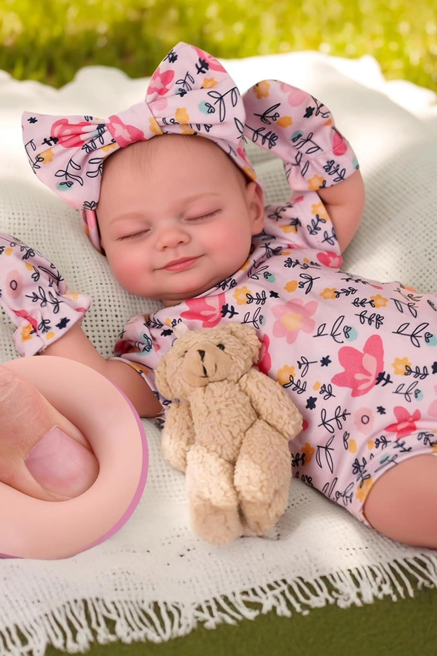 Reborn Baby Doll - 20 inches Soft Cloth Body Sleeping Ages 3+