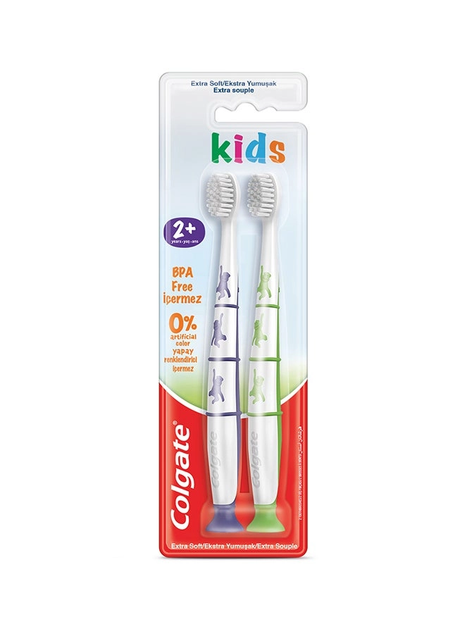 Colgate Kids Toothbrush - Extra Soft 2-Piece Pack