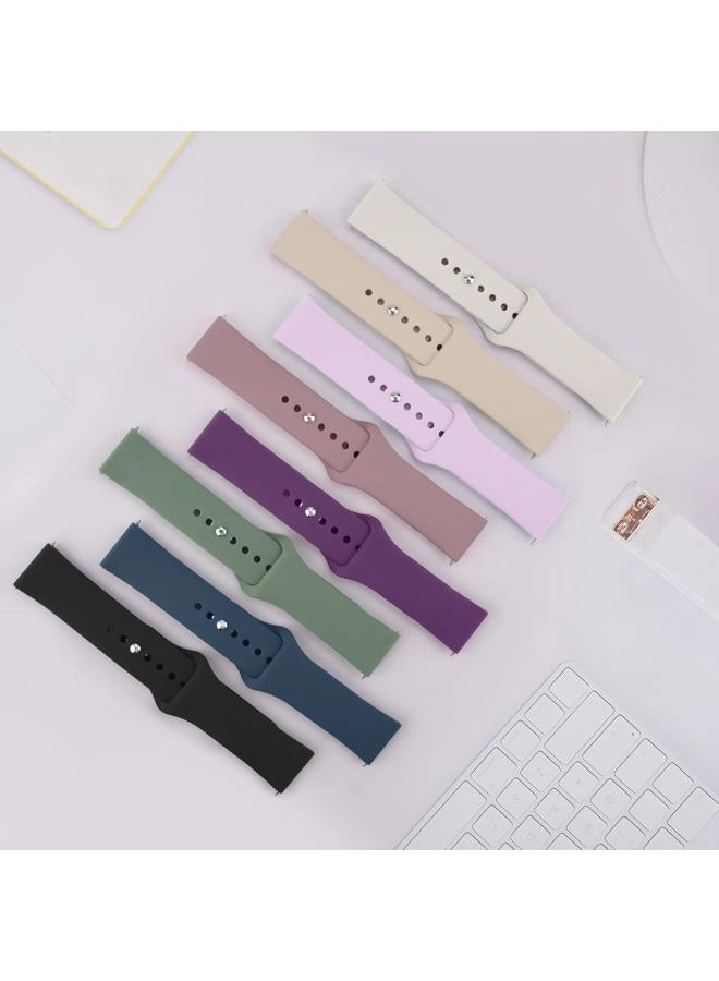 3 Pack 20mm 22mm Soft Sport Watch Band for All Watches with 20mm or 22mm Wide Lug