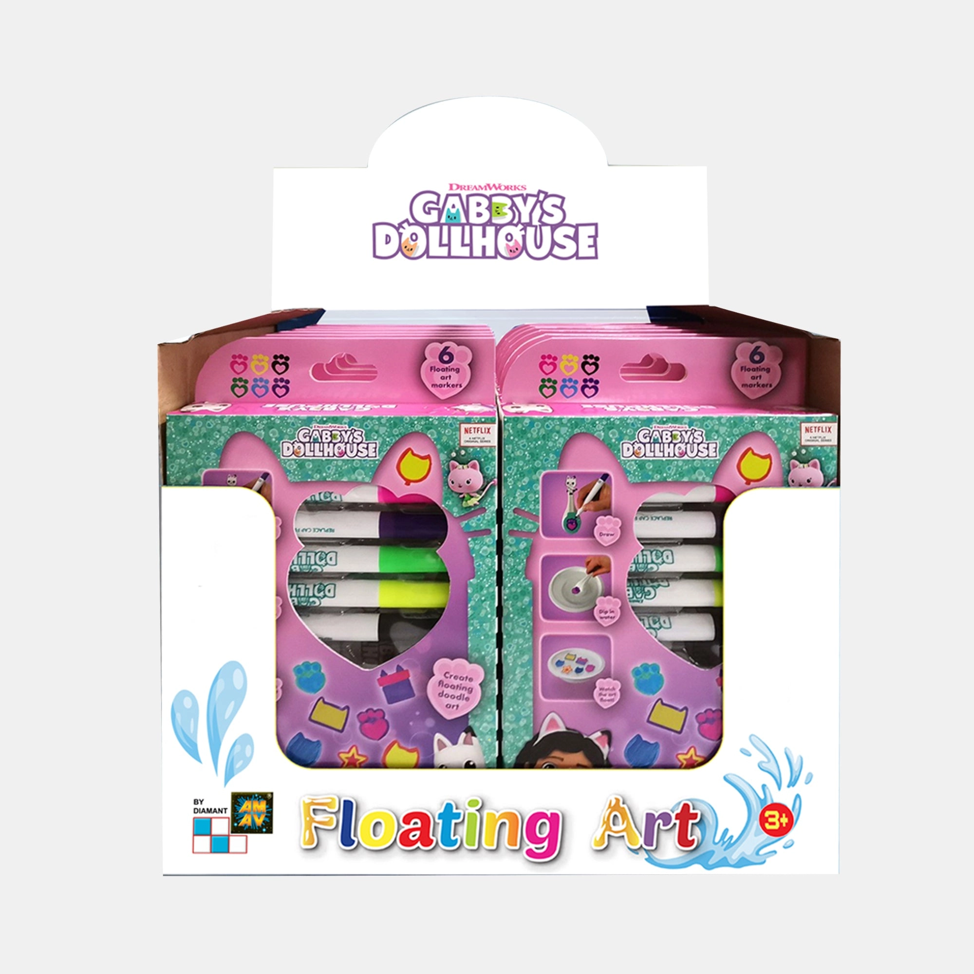 Gabby Dollhouse Floating Art Kit - 3+ years 9 pcs Gabby And Friends