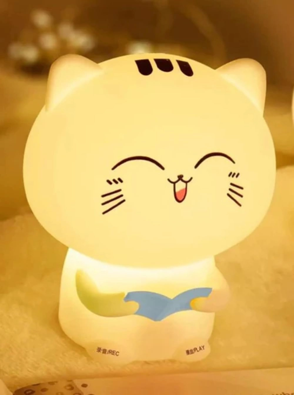 Desidiya Reading Cat Lamp - Corded Electric Multicolored