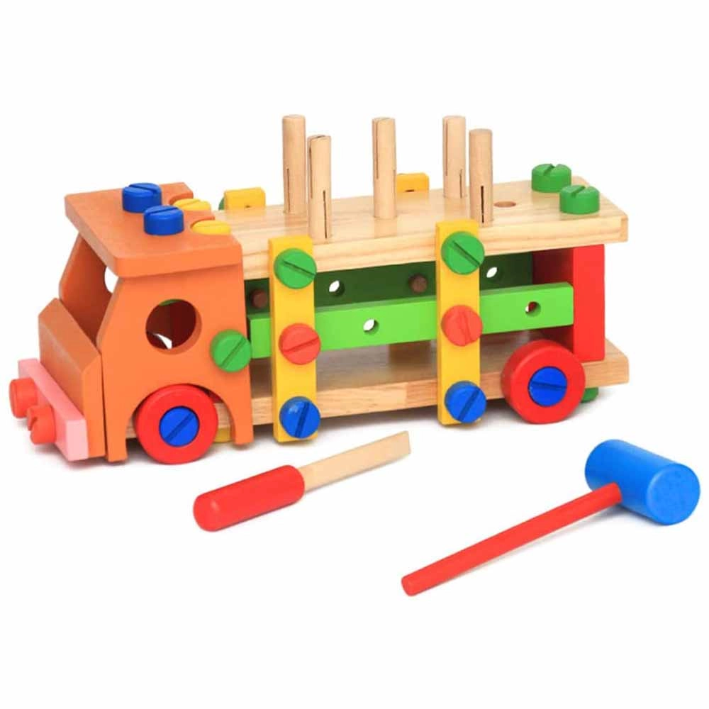 Wooden Assembling Activity Car - 2+
