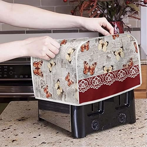 Butterfly Flower Print Toaster Covers - 2 slice 4 slice