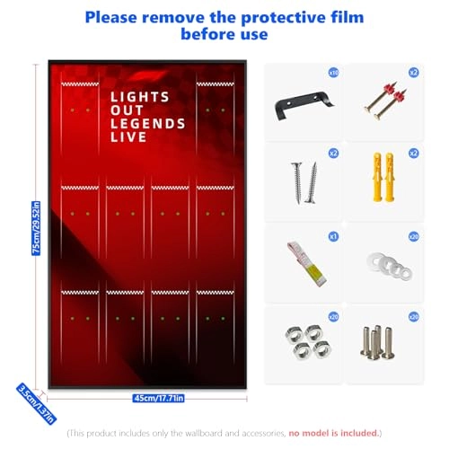 Wall mount display - Lego F1 Speed Champions