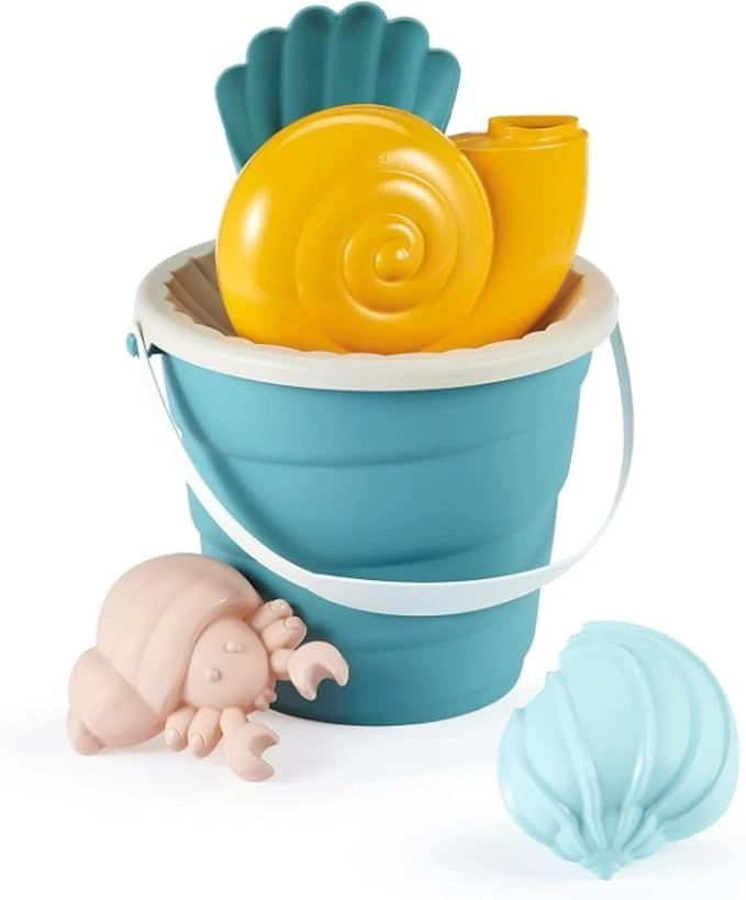 Glitter Beach Toy Bucket - 17 cm 2 Pcs Accessory Set