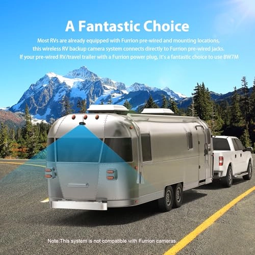 Digital Wireless 2 Backup Camera System - Night vision Wireless + 7’’ DVR Split Monitor - 7 Inches Touch Button