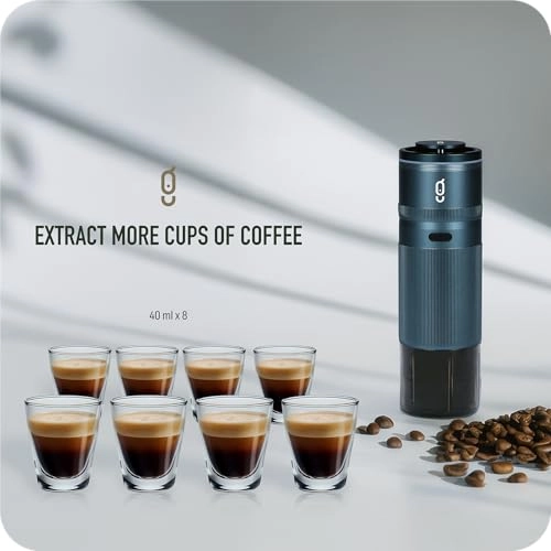 Portable Espresso Machine - Rechargeable 18-Bar 80ml