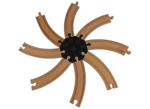 8 Way Wooden Train Crossover - 1 pcs