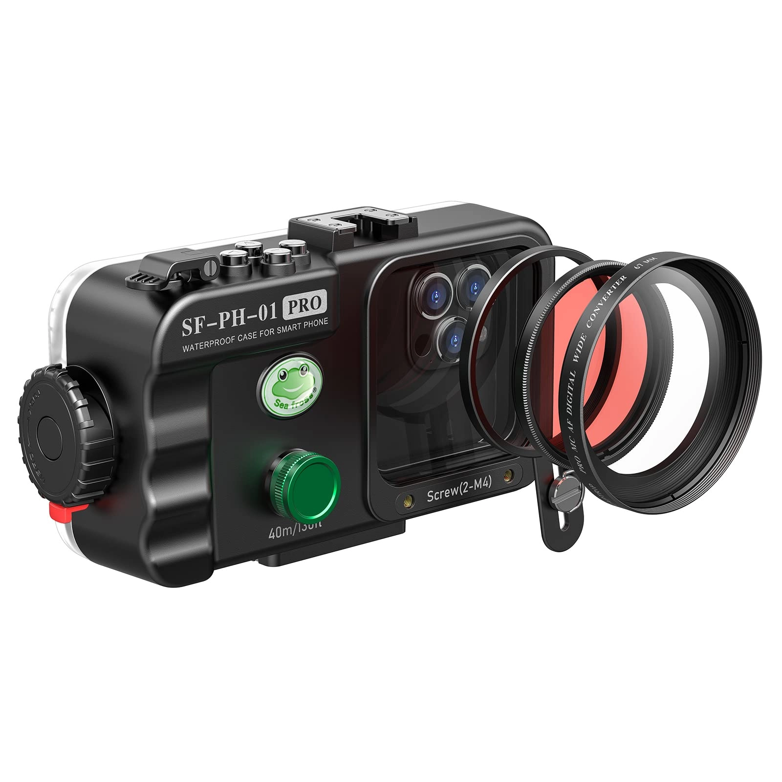 Sea frogs Waterproof Phone Housing - 40m/132ft IPX8 Wide-Angle Lens