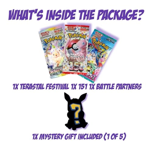 Pokemon Japanese Booster Packs - Japanese 3pcs