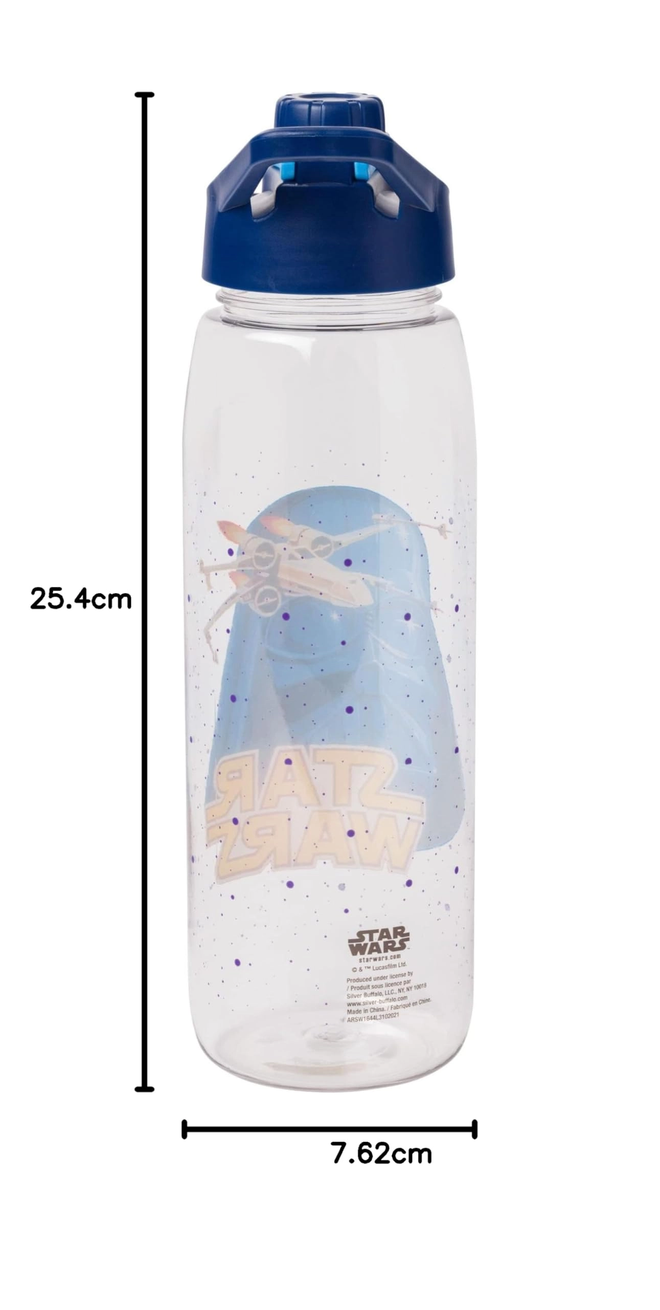 Star Wars Vintage Vader Mask Water Bottle - Screw-On Lid Tritan