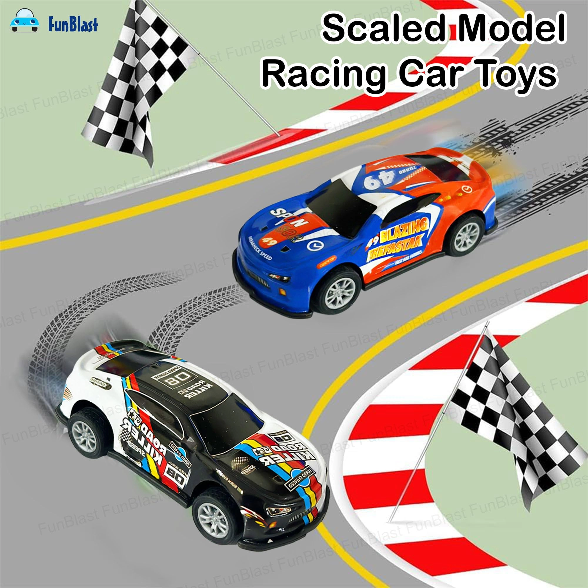 Die-Cast Car Set - 8pcs