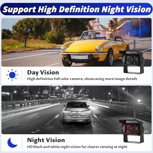 Wireless RV Backup Camera System - Night Vision Wireless 1080P