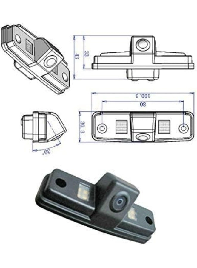 CCD Chip Car Back Up Rear View Camera - 580x540