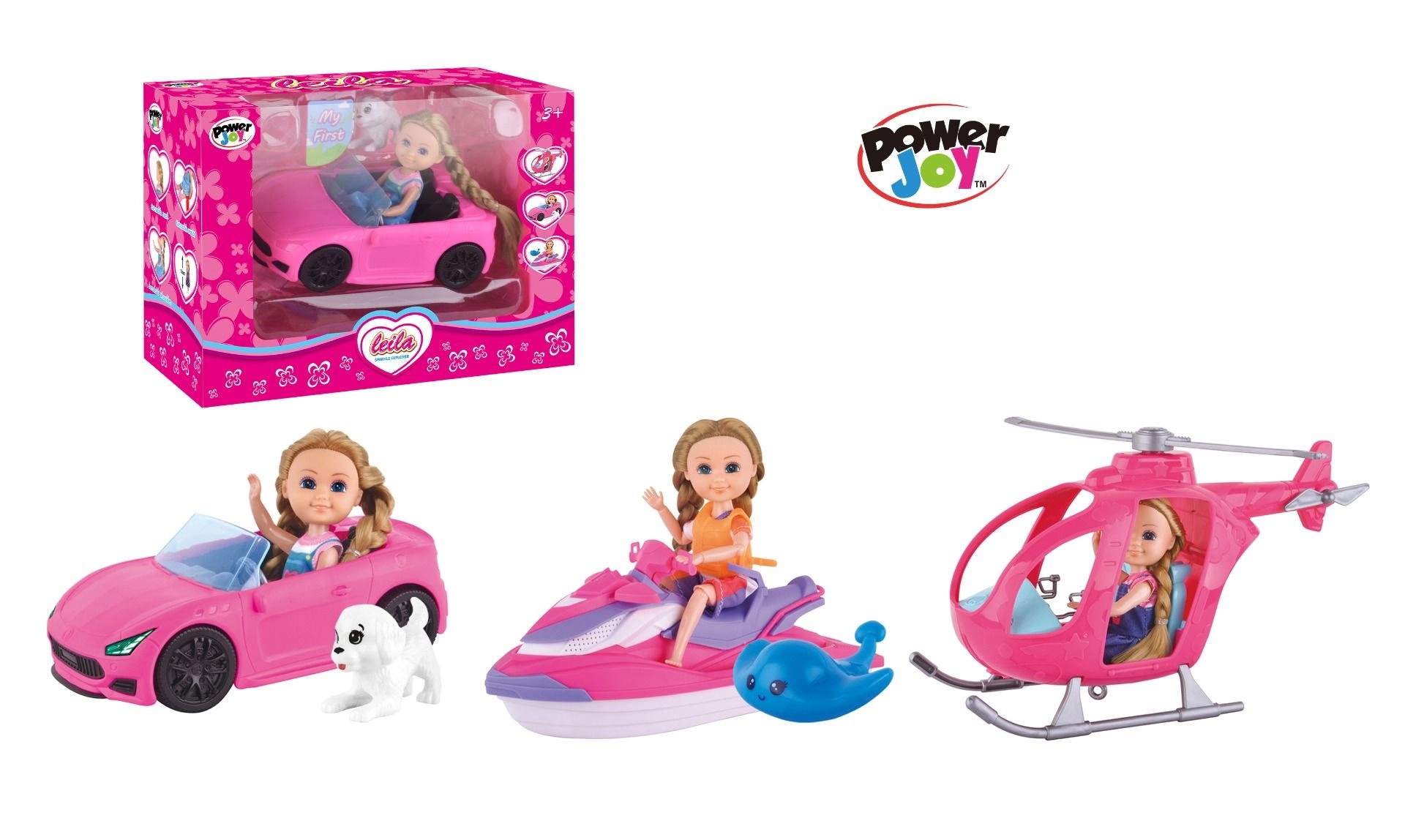 Power Joy Leila Sparkle Explorer Doll - 15CM Girl Ages 3+