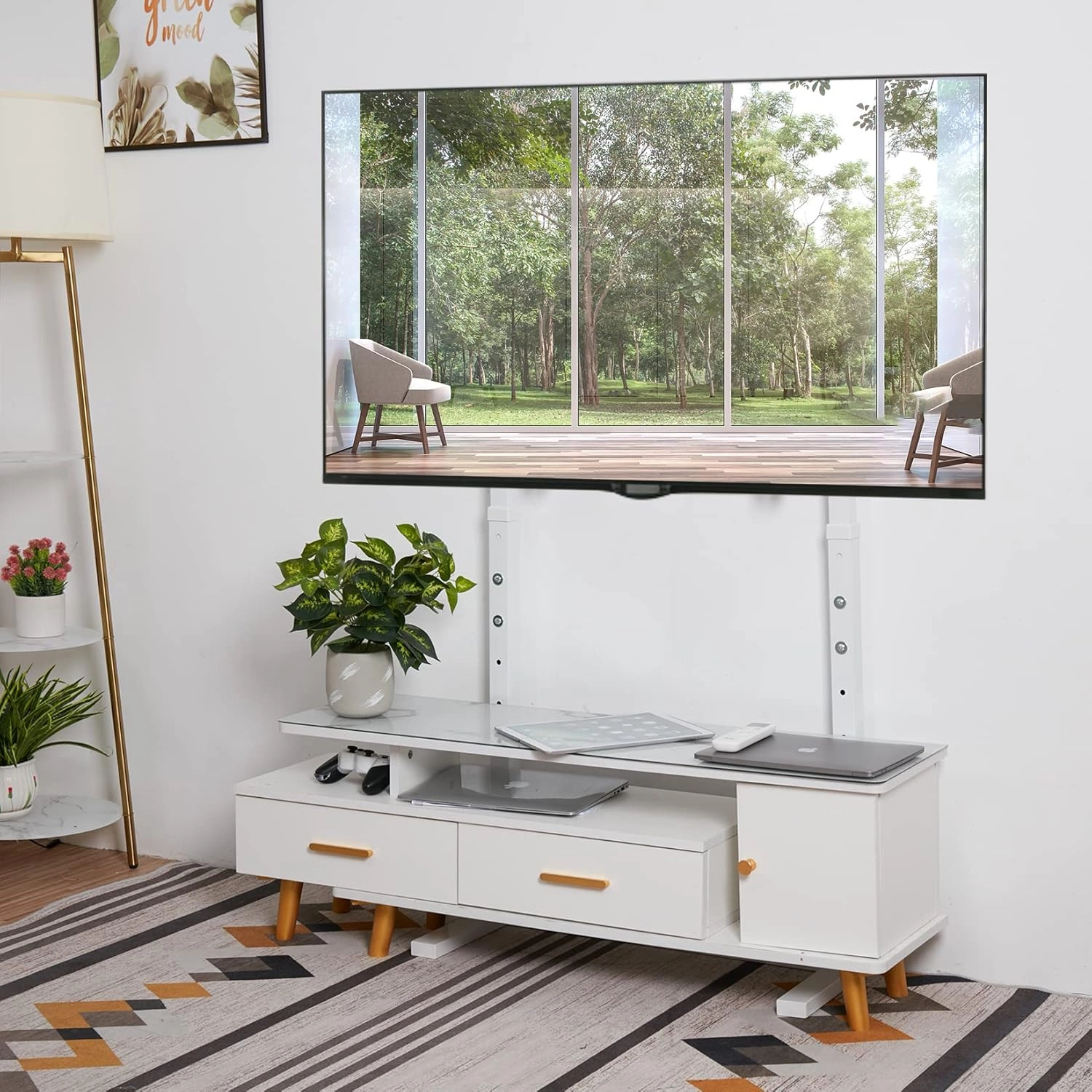 TV Floor Mount Stand - 40kg 32-100 Inch