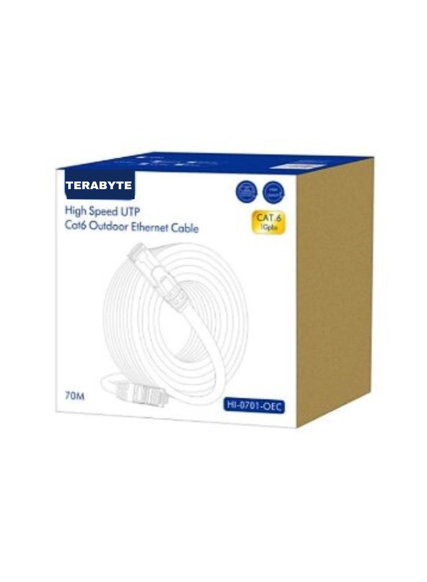Terabyte UTP Cat 6 Outdoor Ethernet Cable - 70M
