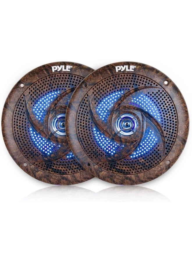 Low-Profile Waterproof Marine Speakers - 6.5 Inch 240W