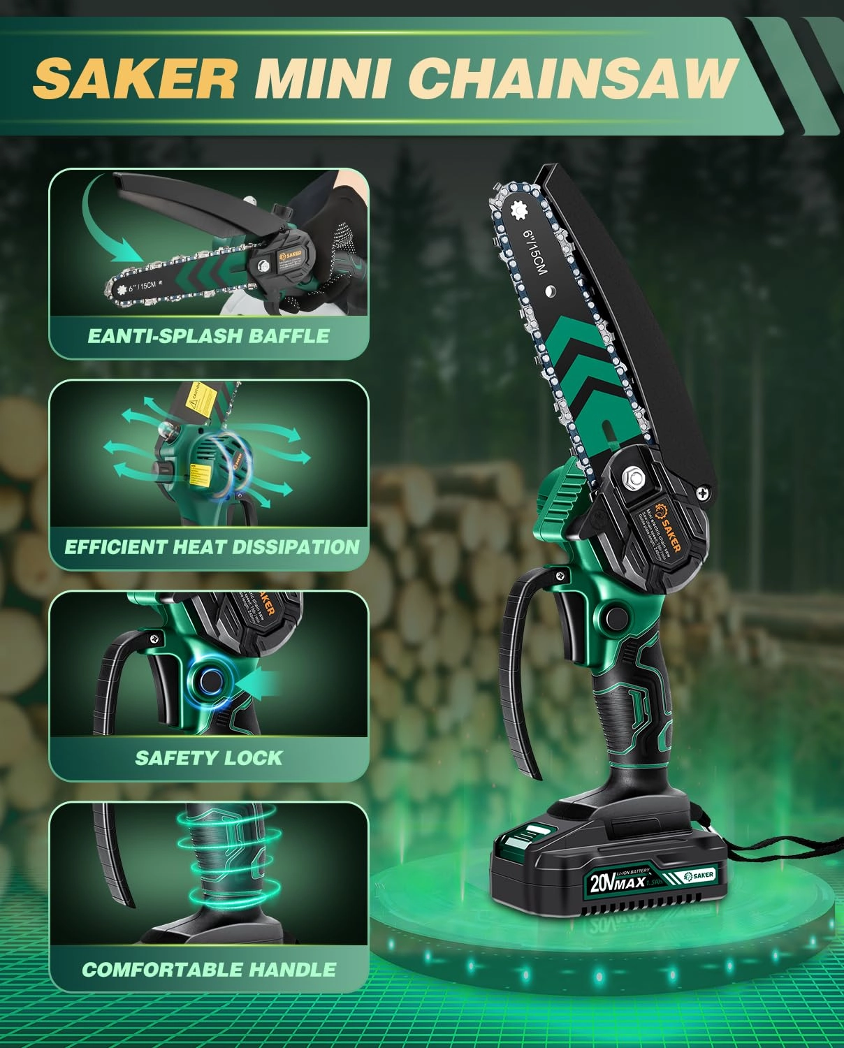 Mini Chainsaw - 550 Watts