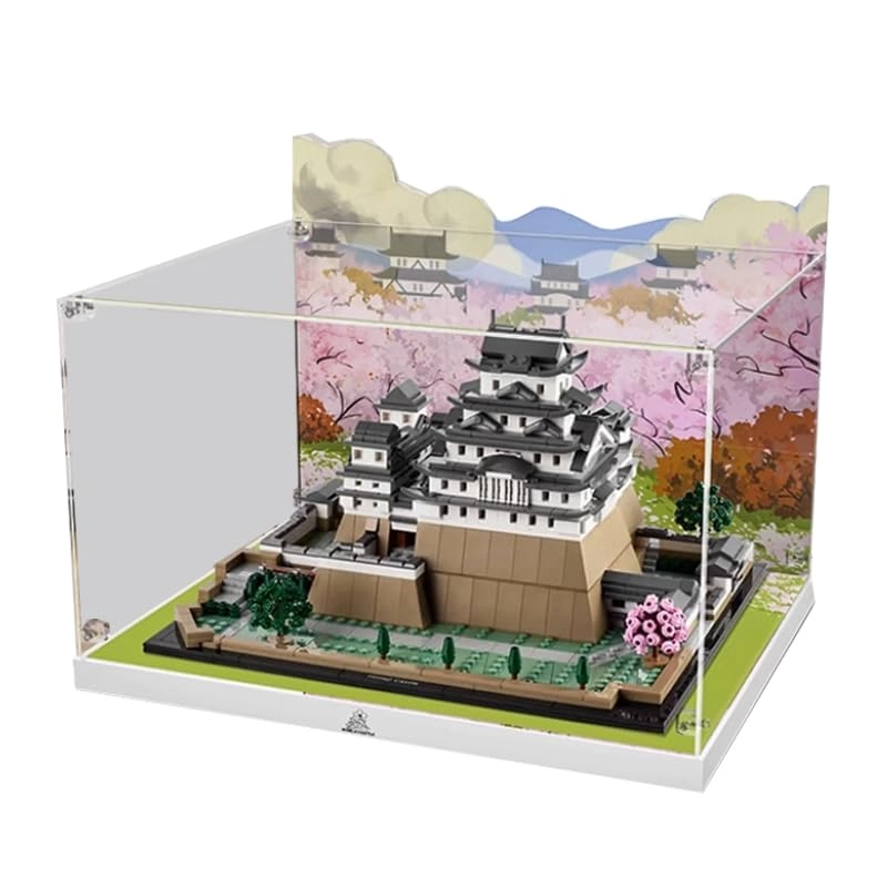 HCAEIOFJ Clear Acrylic Display Case - 40x30x30cm High Bottom+top Light