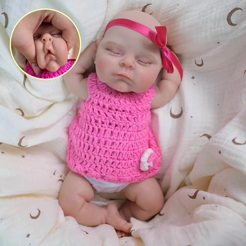 Loulou Awake Reborn Baby Doll - 12 inch Full body silicone Ages 3+