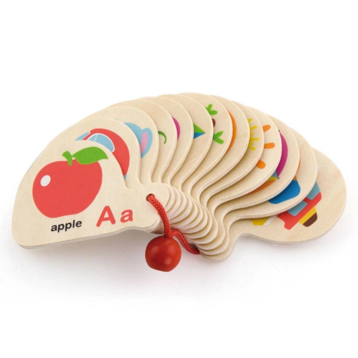 Mini Alphabet Letters Wood Book - 12 months+