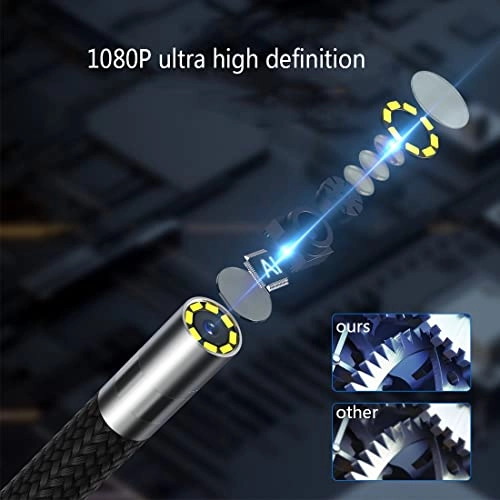 Articulating Borescope - 8.5mm 1080P 4.3" IPS