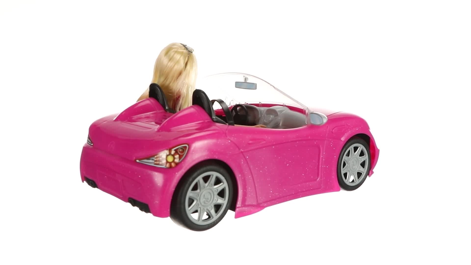 Convertible Car + Brunette Doll
