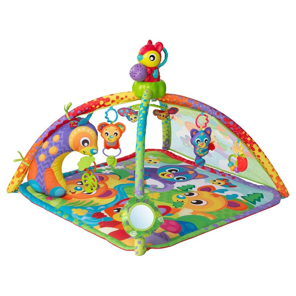 Playgro Woodlands Music & Lights Projector Gym - 4 months
