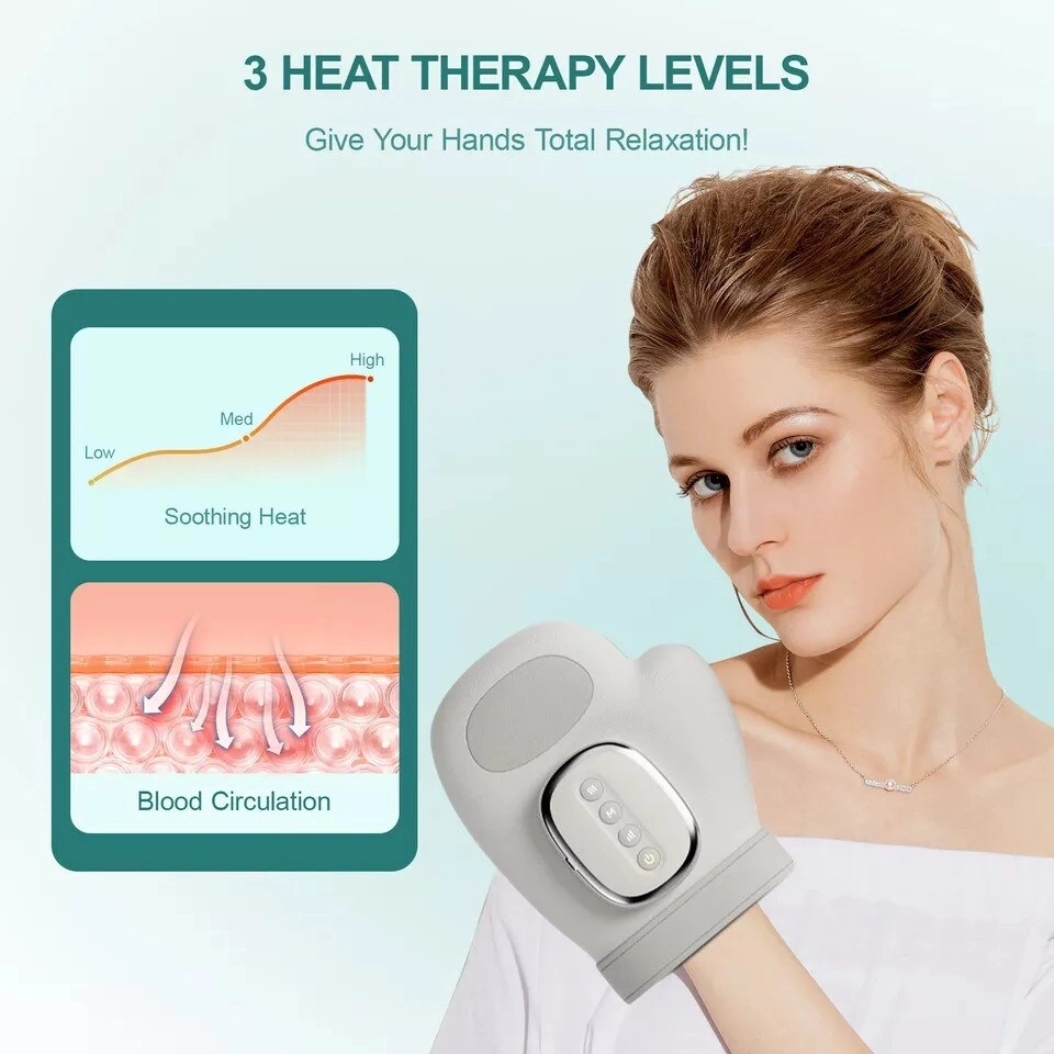 Hand Massager - Cordless Compression Heat