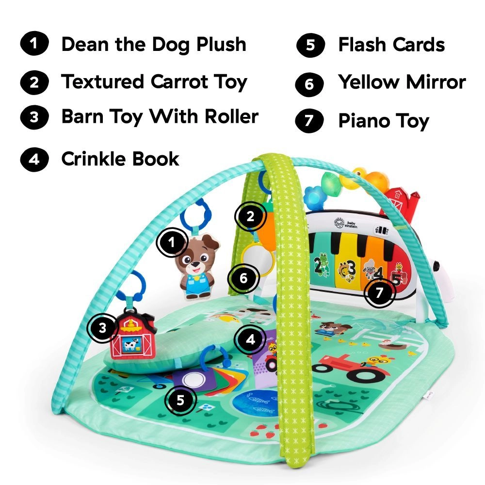 4-in-1 Kickin’ Tunes Musical Meadow Music & Language Discovery Gym - 0 months