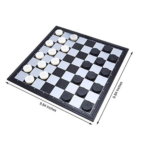 Magnetic Travel Checkers - Folding Board