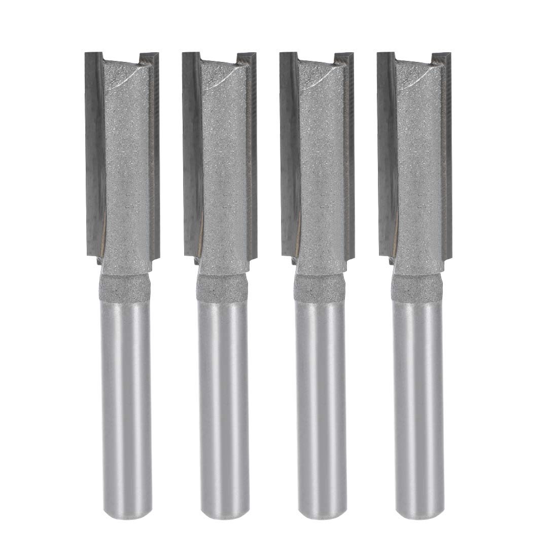 uxcell Straight Router Bit - 6.3mm/1/4" 4pcs 9.53mm/3/8"