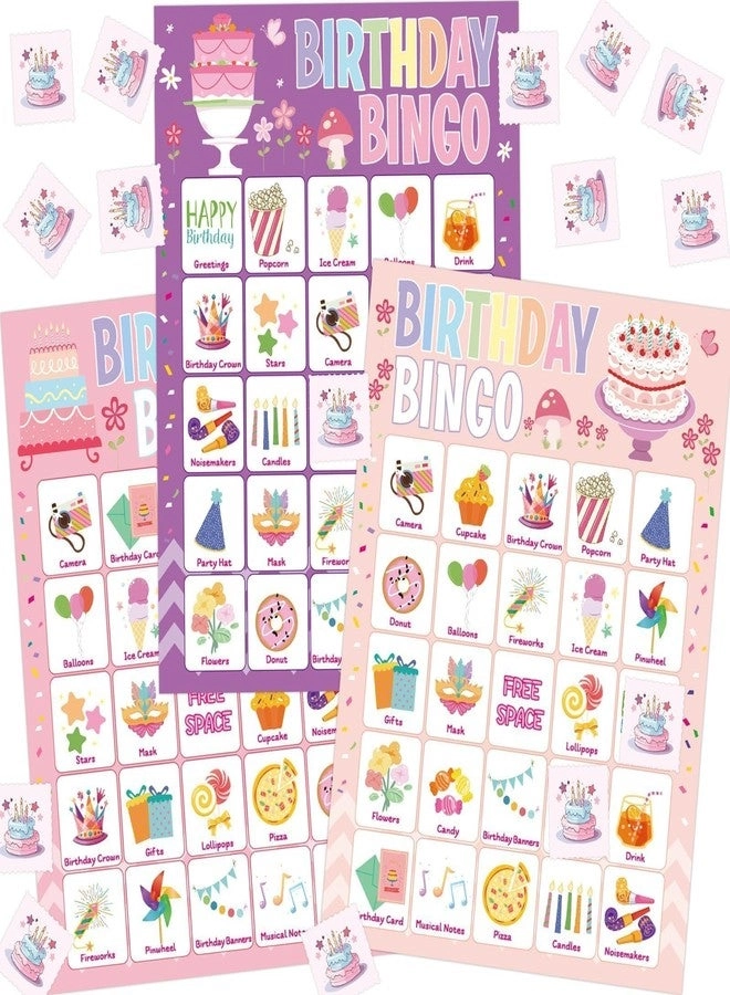 Fancy Land Birthday Bingo Game - 24 Players