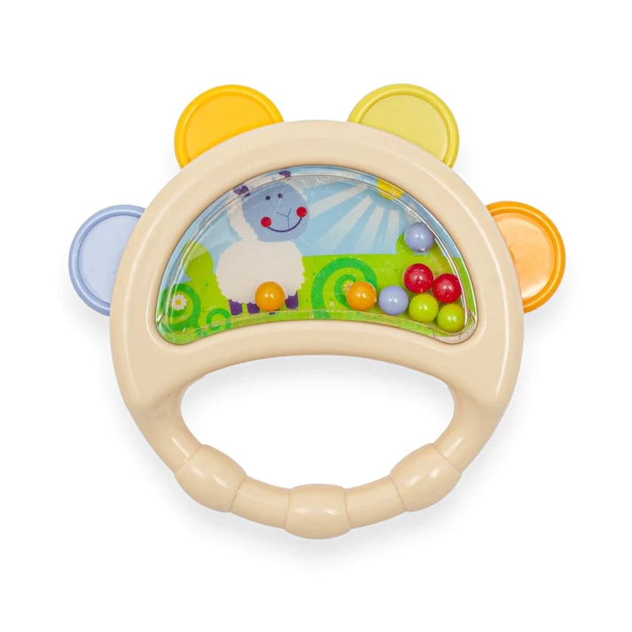 Baby Teething Rattle Toy - Colorful Handheld Sensory