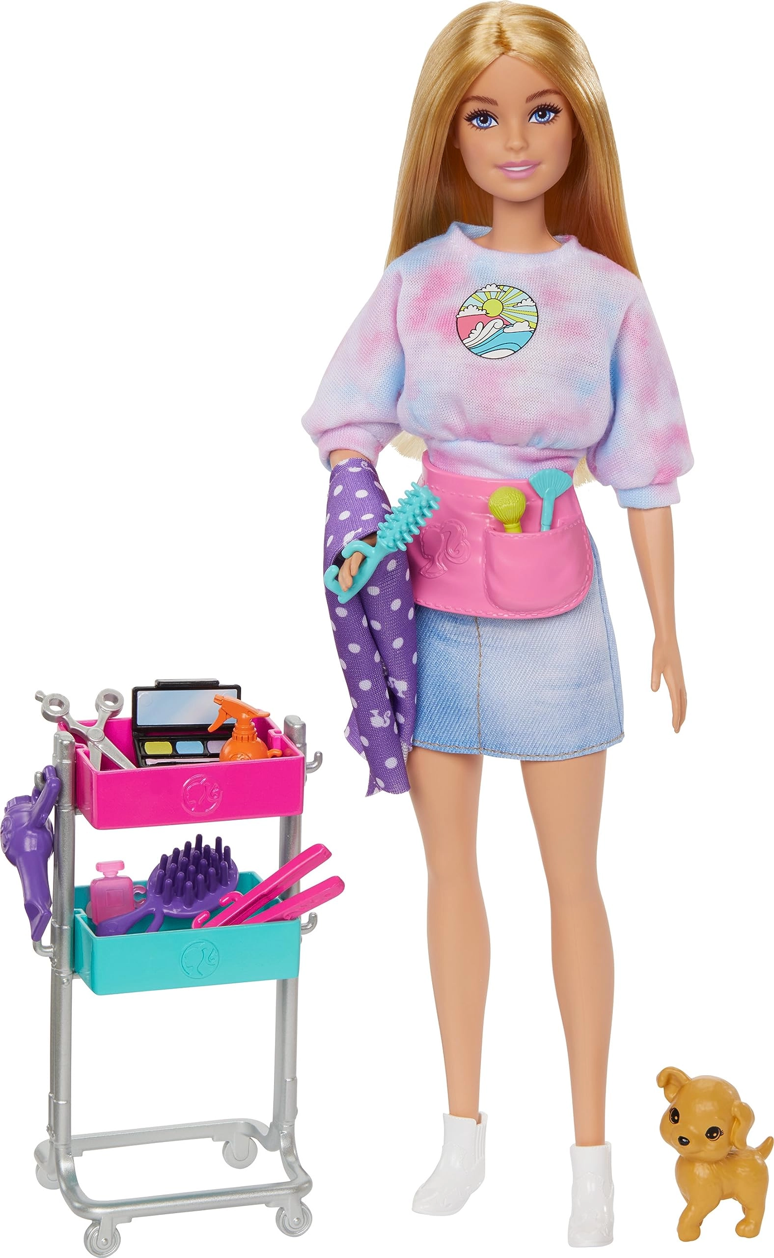 Barbie Malibu Stylist Doll - 14 Accessories Hair & Makeup Ages 3+