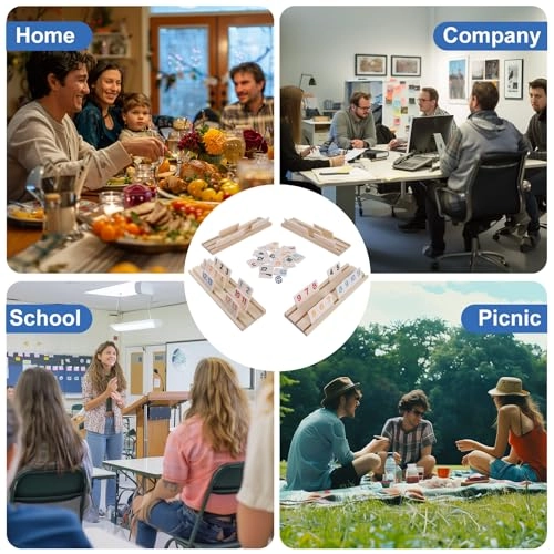 Rummy Tiles - 106 Tiles 4 Double Tile Holders