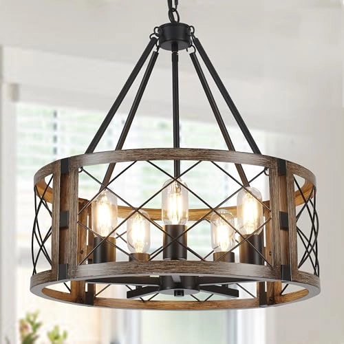 Farmhouse Chandelier - 79.6 inches